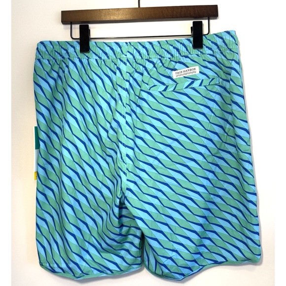 Fair Harbor Men’s XXL Mastros-Anchor Trunk Green Seabay Boardshorts NWT - Picture 2 of 7